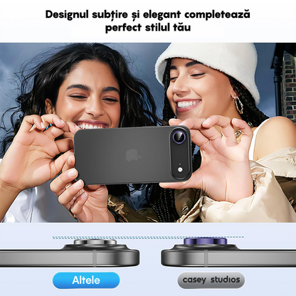 Folie Sticla Lentile Camera MaxDefense+ - iPhone 17 Air - Mov Inchis