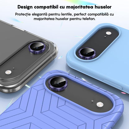 Folie Sticla Lentile Camera MaxDefense+ - iPhone 17 Air - Mov Inchis