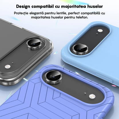 Folie Sticla Lentile Camera MaxDefense+ - iPhone 17 Air - Argintiu