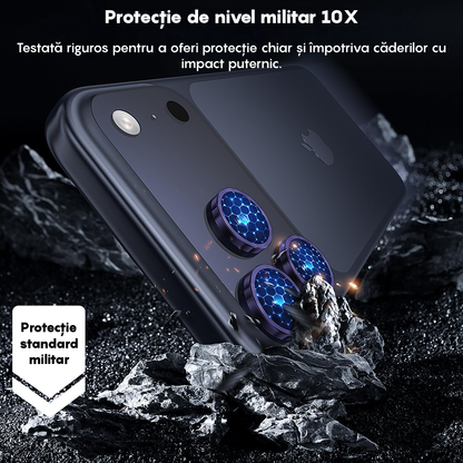 Folie Sticla Lentile Camera MaxDefense+ - iPhone 17 Pro / 17 Pro Max - Mov Inchis