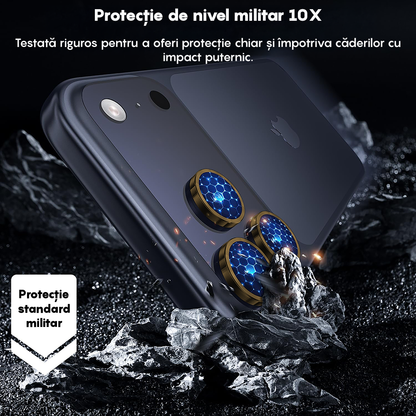 Folie Sticla Lentile Camera MaxDefense+ - iPhone 17 Pro / 17 Pro Max - Auriu