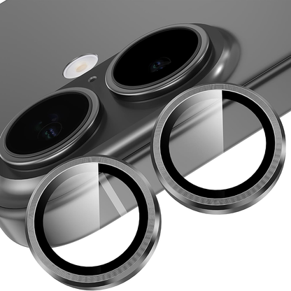 Folie Sticla Lentile Camera MaxDefense+ - iPhone 17 - Argintiu