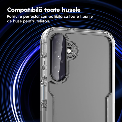 Folie Sticla Lentile Camera MaxDefense+ - Samsung Galaxy A56 / A36 - Negru