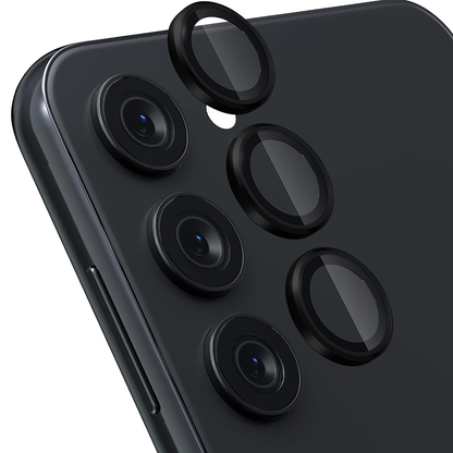 Folie Sticla Lentile Camera MaxDefense+ - Samsung Galaxy S23 / S23 Plus - Negru