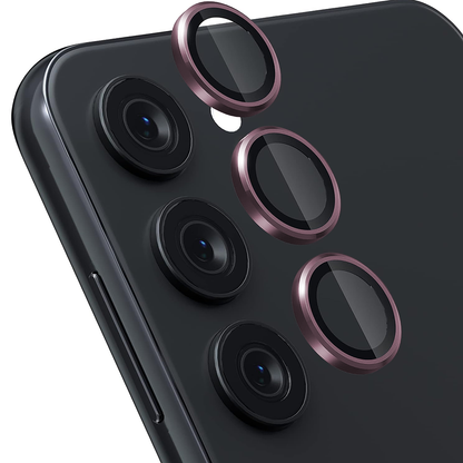 Folie Sticla Lentile Camera MaxDefense+ - Samsung Galaxy S23 / S23 Plus - Roz