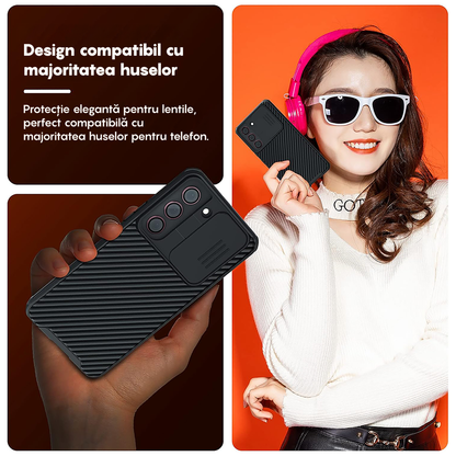 Folie Sticla Lentile Camera MaxDefense+ - Samsung Galaxy S23 / S23 Plus - Roz