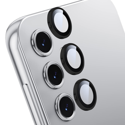 Folie Sticla Lentile Camera MaxDefense+ - Samsung Galaxy S24 - Negru