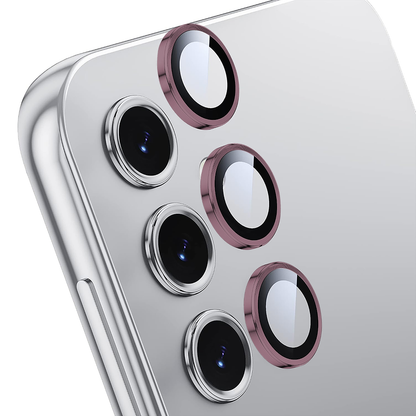 Folie Sticla Lentile Camera MaxDefense+ - Samsung Galaxy S25 Plus - Roz