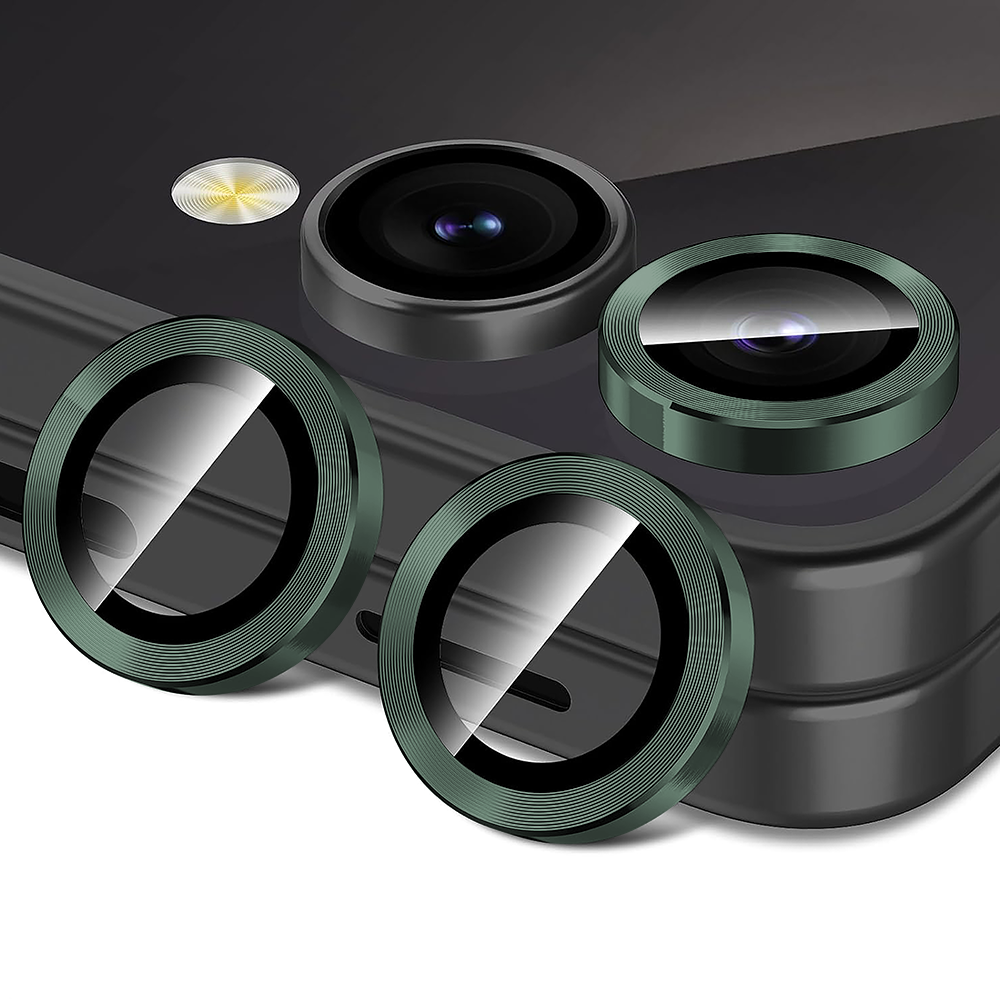 Folie Sticla Lentile Camera MaxDefense+ - Samsung Galaxy Z Flip5 - Verde