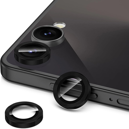 Folie Sticla Lentile Camera MaxDefense+ - Samsung Galaxy Z Flip7 - Negru