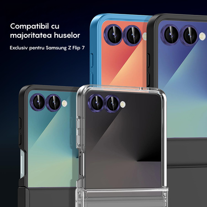 Folie Sticla Lentile Camera MaxDefense+ - Samsung Galaxy Z Fold7 - Mov Inchis