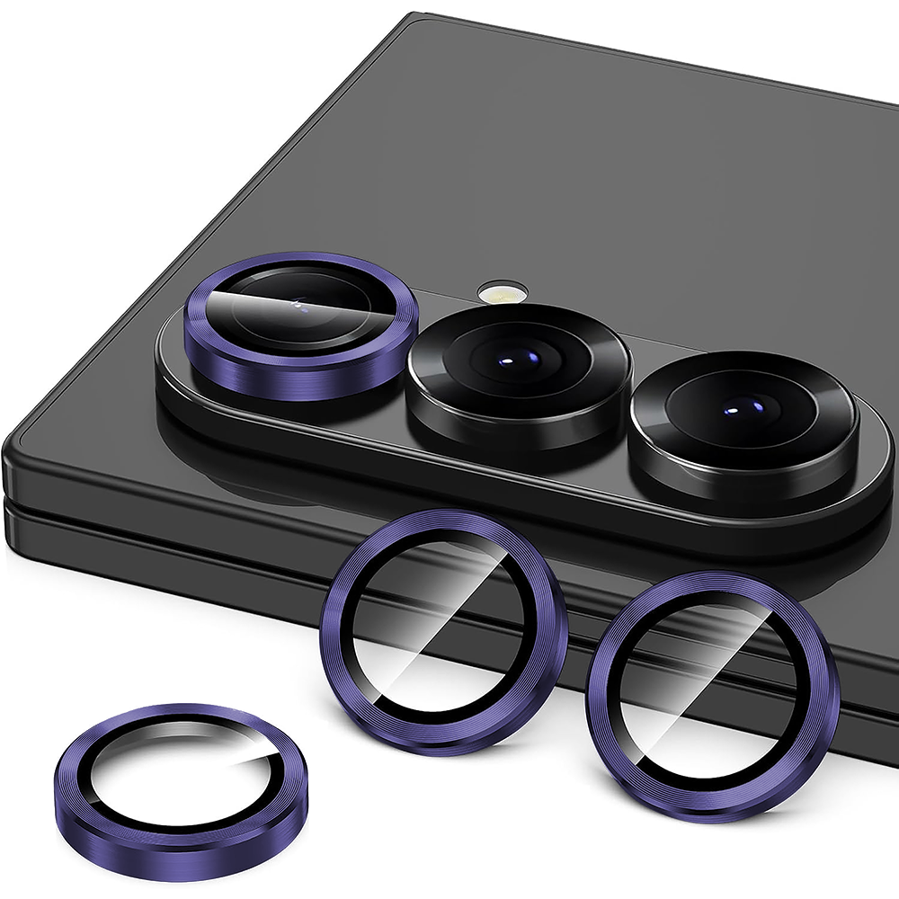 Folie Sticla Lentile Camera MaxDefense+ - Samsung Galaxy Z Fold6 - Mov Inchis