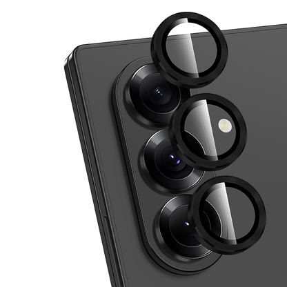 Folie Sticla Lentile Camera MaxDefense+ - Samsung Galaxy Z Fold7 - Negru