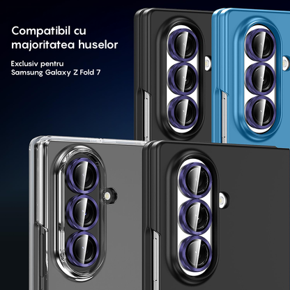 Folie Sticla Lentile Camera MaxDefense+ - Samsung Galaxy Z Fold 7 - Mov Inchis