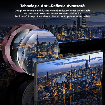 Folie Sticla Lentile Camera MaxDefense+ - Samsung Galaxy Z Fold7 - Roz
