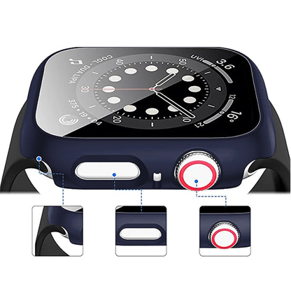 Carcasa 360° (Husa + Folie) - Apple Watch 1/2/3 - 38MM - Midnight Blue