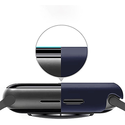 Carcasa 360° (Husa + Folie) - Apple Watch 7/8/9 - 41MM - Midnight Blue