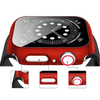 Carcasa 360° (Husa + Folie) - Apple Watch 7/8/9 - 41MM - Red
