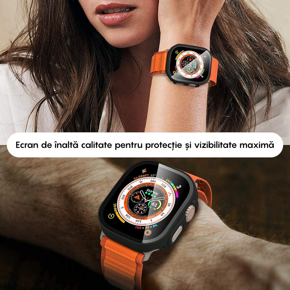 Carcasa 360° (Husa + Folie) - Apple Watch Ultra 1/Ultra 2 - 49MM - Black