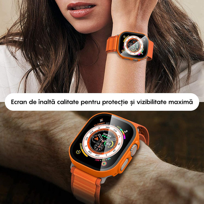 Carcasa 360° (Husa + Folie) - Apple Watch Ultra 1/Ultra 2 - 49MM - Orange