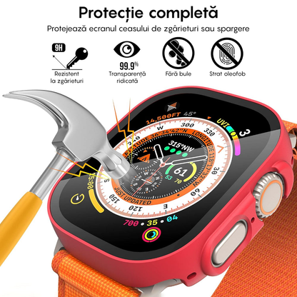 Carcasa 360° (Husa + Folie) - Apple Watch Ultra 1/Ultra 2 - 49MM - Red