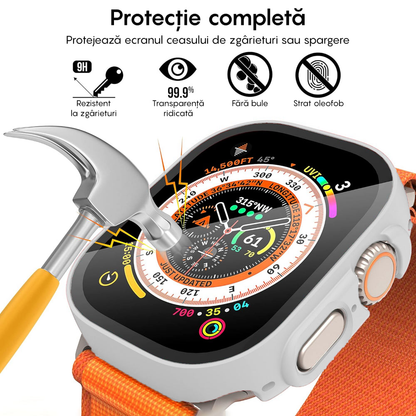 Carcasa 360° (Husa + Folie) - Apple Watch Ultra 1/Ultra 2 - 49MM - Silver