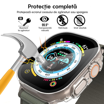 Carcasa 360° (Husa + Folie) - Apple Watch Ultra 1/Ultra 2 - 49MM - Clear