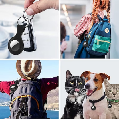 Husa Soft Silicone - AirTag - Negru