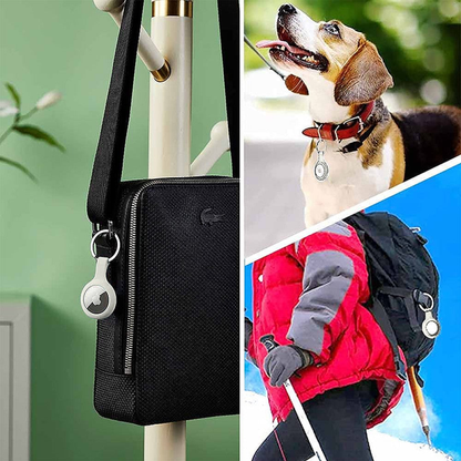 Husa Soft Silicone - AirTag - Alb