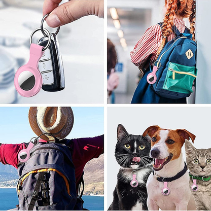 Husa Soft Silicone - AirTag - Roz