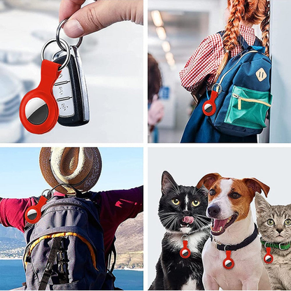 Husa Soft Silicone - AirTag - Orange