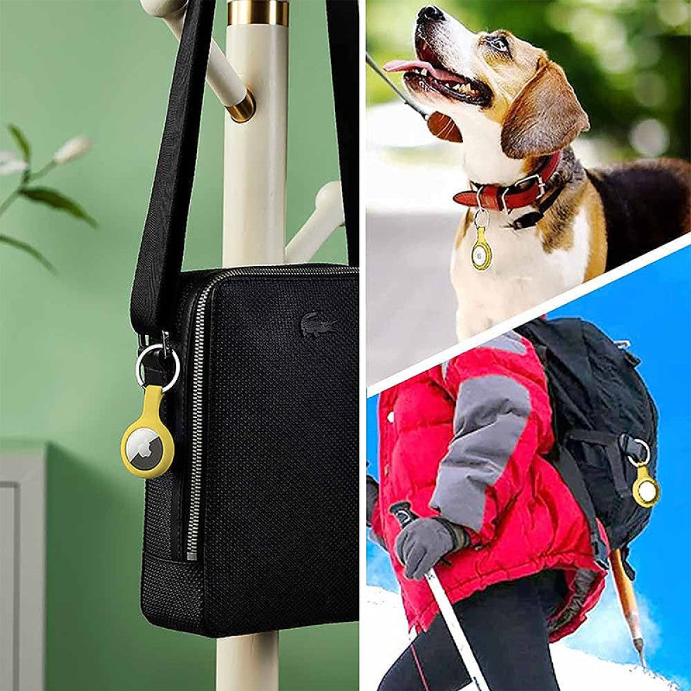 Husa Soft Silicone - AirTag - Yellow