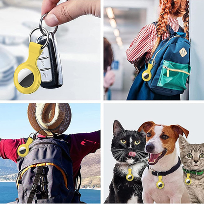 Husa Soft Silicone - AirTag - Yellow