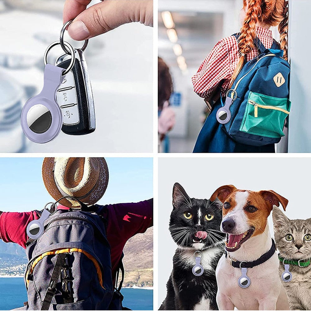 Husa Soft Silicone - AirTag - Purple