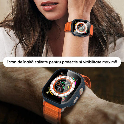 Carcasa 360° (Husa + Folie) - Apple Watch Ultra 1/Ultra 2 - 49MM - Midnight Blue