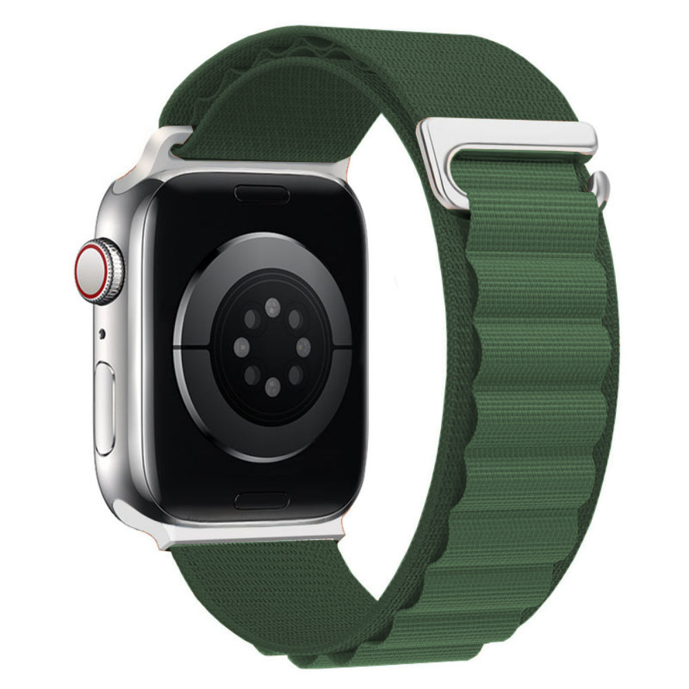 Curea Alpine Summit - Apple Watch 1/2/3/4/5/6/7/8/9/SE - 38/40/41 MM - Verde Inchis