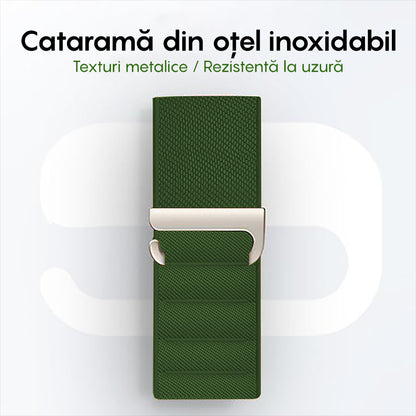Curea Alpine Summit - Apple Watch 1/2/3/4/5/6/7/8/9/SE - 38/40/41 MM - Verde Inchis