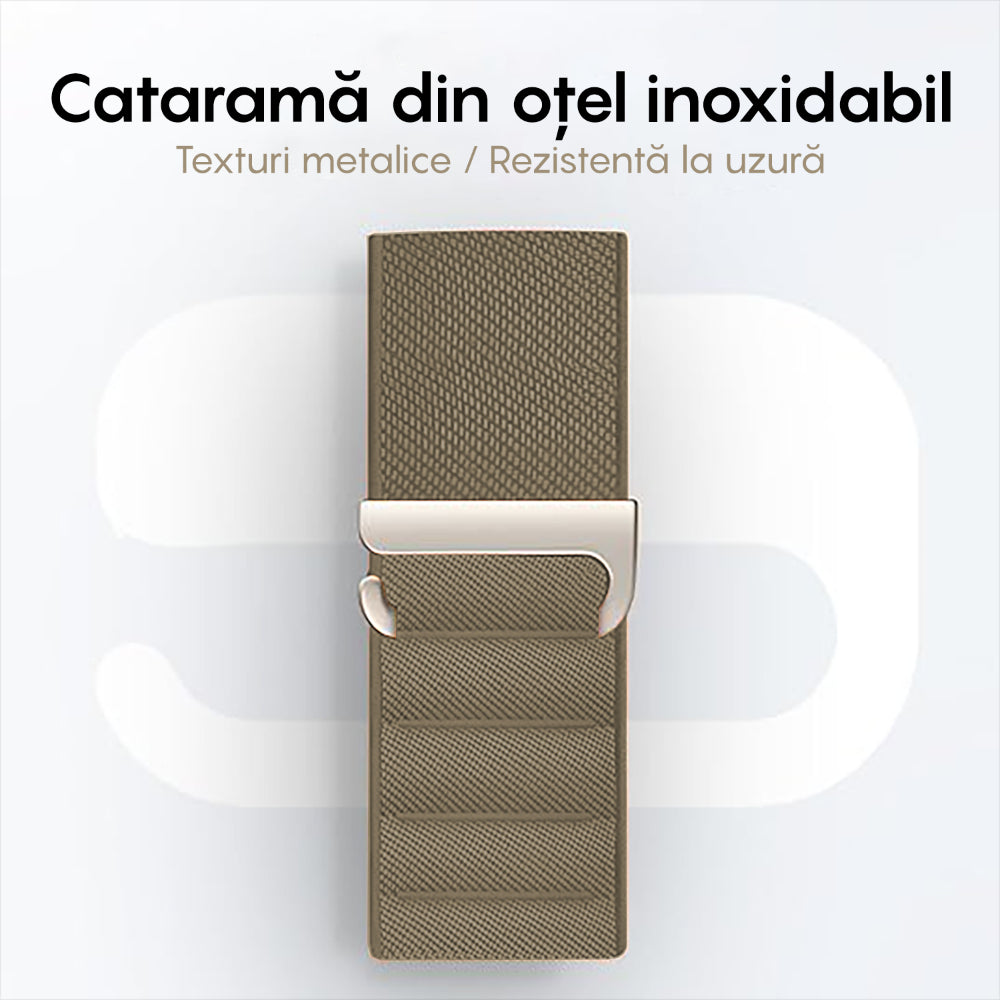 Curea Alpine Summit - Apple Watch 1/2/3/4/5/6/7/8/9/SE - 38/40/41 MM - Verde Deschis