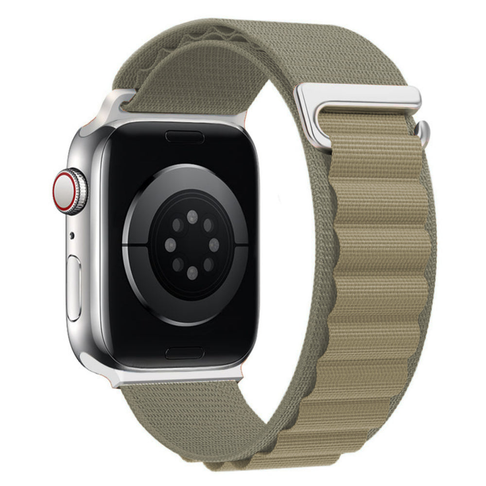 Curea Alpine Summit - Apple Watch 1/2/3/4/5/6/7/8/9/SE/Ultra 1/Ultra 2 - 42/44/45/49 MM - Verde Deschis