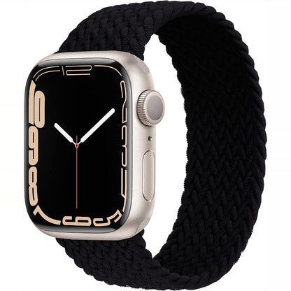 Curea Braided Breeze - Apple Watch 1/2/3/4/5/6/7/8/9/SE - 38/40/41 MM - XXS - Black