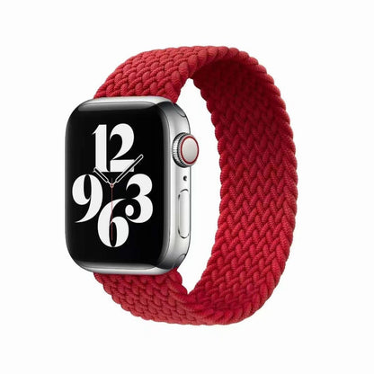 Curea Braided Breeze - Apple Watch 1/2/3/4/5/6/7/8/9/SE - 38/40/41 MM - L - Red