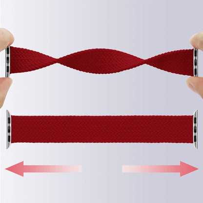 Curea Braided Breeze - Apple Watch 1/2/3/4/5/6/7/8/9/SE - 38/40/41 MM - L - Red