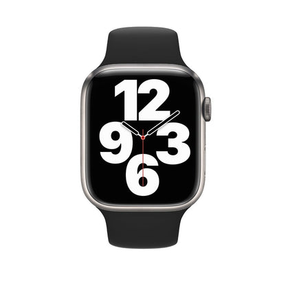 Curea Silicone Sport - Apple Watch 1/2/3/4/5/6/7/8/9/SE - 38/40/41 MM - M/L - Black