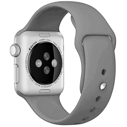 Curea Silicone Sport - Apple Watch 1/2/3/4/5/6/7/8/9/SE - 38/40/41 MM - M/L - Gray