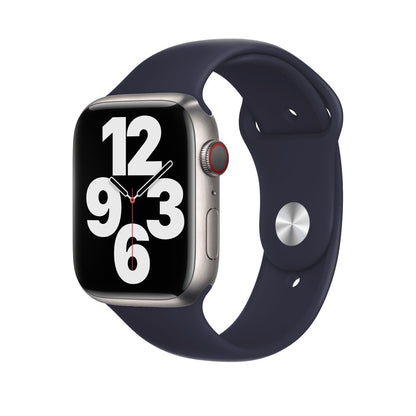 Curea Silicone Sport - Apple Watch 1/2/3/4/5/6/7/8/9/SE - 38/40/41 MM - M/L - Midnight Blue