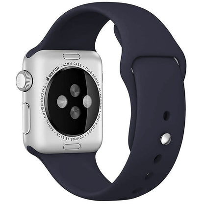 Curea Silicone Sport - Apple Watch 1/2/3/4/5/6/7/8/9/SE - 38/40/41 MM - M/L - Midnight Blue