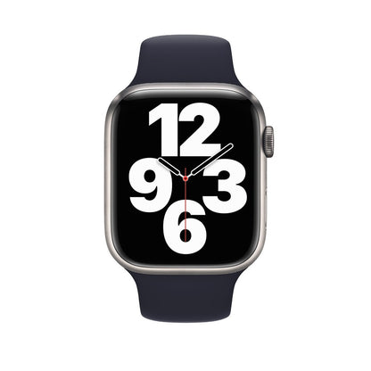 Curea Silicone Sport - Apple Watch 1/2/3/4/5/6/7/8/9/SE - 38/40/41 MM - M/L - Midnight Blue