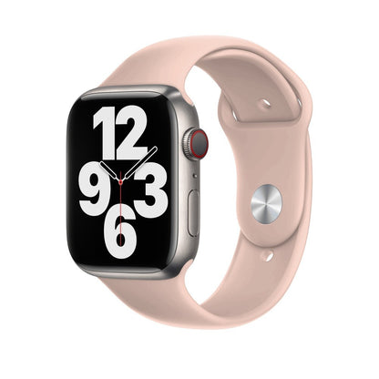Curea Silicone Sport - Apple Watch 1/2/3/4/5/6/7/8/9/SE - 38/40/41 MM - M/L - Pink Sand