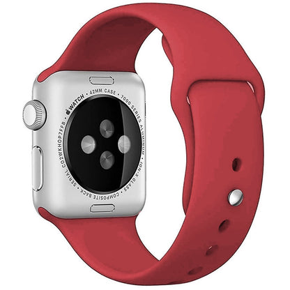 Curea Silicone Sport - Apple Watch 1/2/3/4/5/6/7/8/9/SE - 38/40/41 MM - M/L - Red