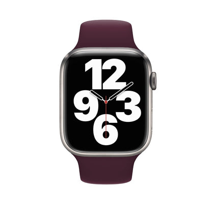 Curea Silicone Sport - Apple Watch 1/2/3/4/5/6/7/8/9/SE - 38/40/41 MM - M/L - Wine Red